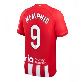 Atletico Madrid Memphis Depay #9 Hemmakläder 2023-24 Kortärmad